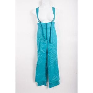 Vintage Mountain Goat Womans One Piece Ski Snow Pants bib Overalls SZ 12 Blue